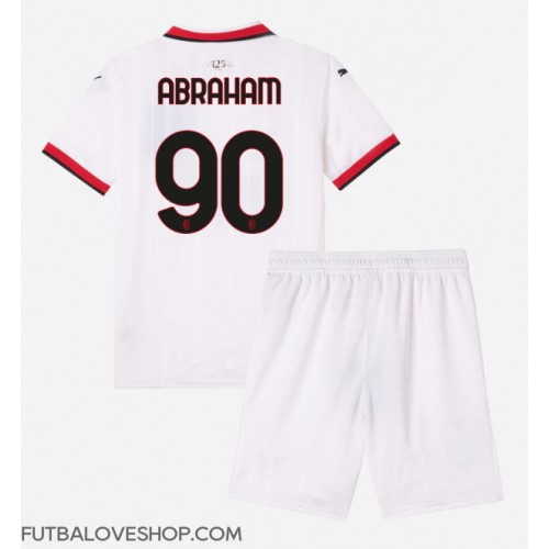 Dres AC Milan Tammy Abraham #90 Preč pre deti 2024-25 Krátky Rukáv (+ trenírky)